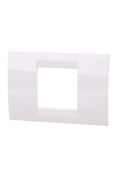 OEM Διπλό διακοσμητικό πλαίσιο Gewiss Virna, για αρθρωτό εξοπλισμό, IP20, λευκό