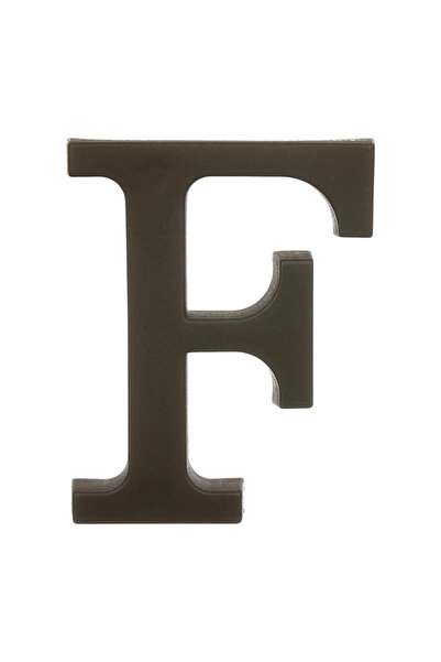 OEM Litera casa "F", pentru poarta/usa, cu insurubare, plastic, 90 mm, maro