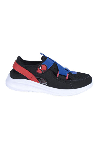 SPIDERMAN Pantofi perforați negri din pânză, mărimea 31 EU