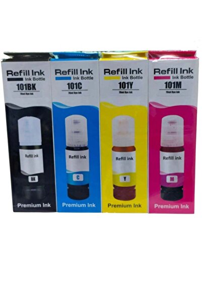 Generic حبر إعادة تعبئة متوافق ممتاز 101 لطابعات إبسون إيكو تانك L4150/L4160/...