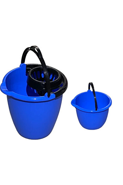 OEM Set galeata cu cioc si storcator, 10 L si galeata cu cioc, 5 L, albastra