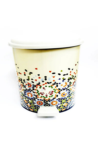 OEM Pixel trash can, for bathroom, 11 L, with pedal, round shape, plastic, mu...