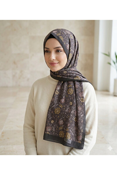 REMOMODA شال مزخرف بنمط الزهور، شال إيطالي ناعم عالي الجودة