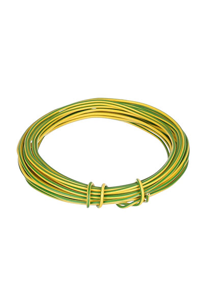 OEM FY electrical cable, H07V-U, 1.5 mm², 10 meters, green/yellow