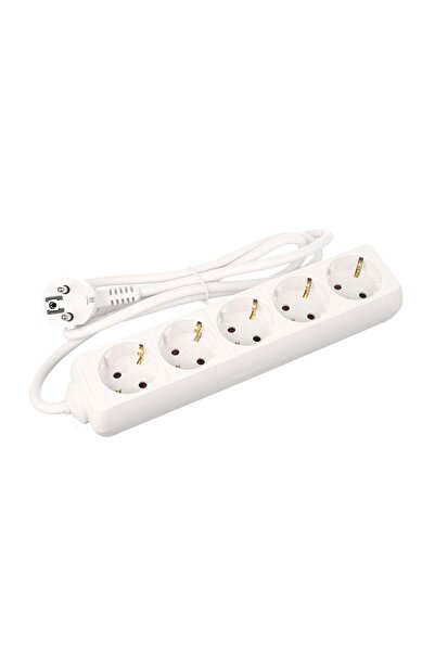 OEM Καλώδιο προέκτασης Strohm, 5 υποδοχές, 3 x 1,5mm, 10 μέτρα, λευκό