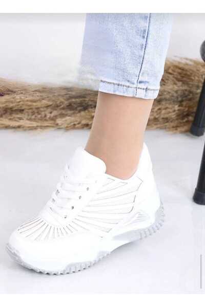 BYBIYIK Women's Striped High-Sole Sports Shoes