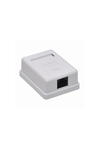 OEM Data socket (RJ45), surface mounting, one port, indoor, IP20, white
