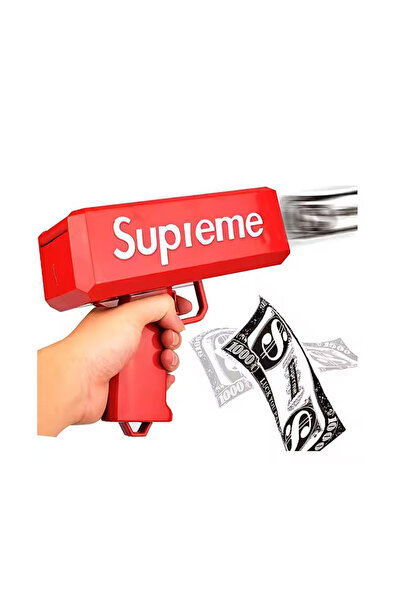 ALBADER Electric Money Gun Toy with Paper Bills Automatic Cash Shooter AA Bat...