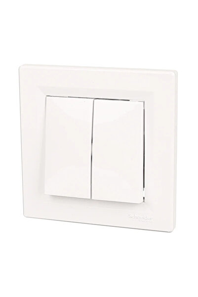 OEM Schneider Asfora double switch, classic, IP20, white