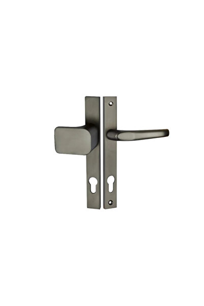 OEM Maner cu sild usa exterior, Magnat, 90 mm, pentru cilindru, aluminiu, gri