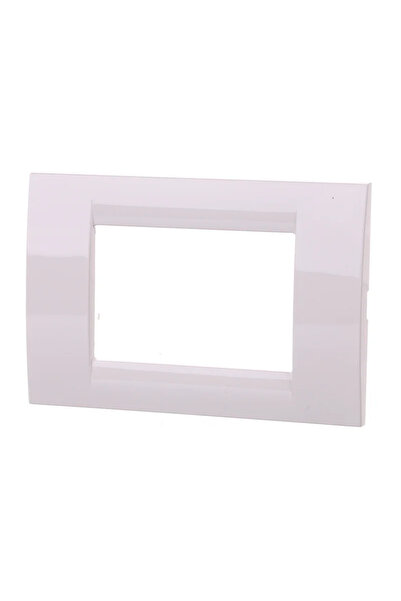 OEM Τριπλό διακοσμητικό πλαίσιο Gewiss Virna, για αρθρωτό εξοπλισμό, IP20, λευκό