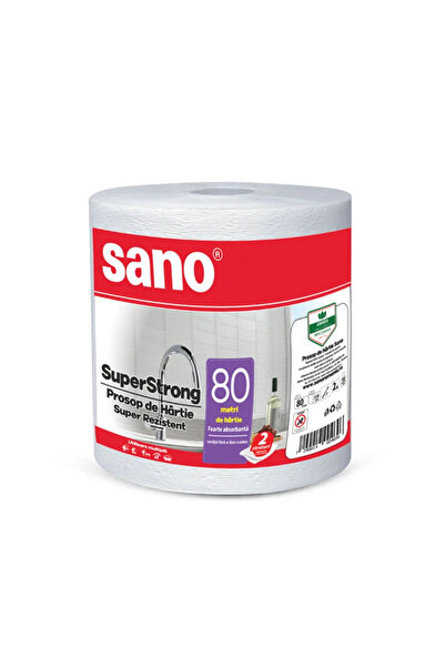 OEM Rola hartie Sano, 2 straturi, 22 x 22 cm, 80 m, alb