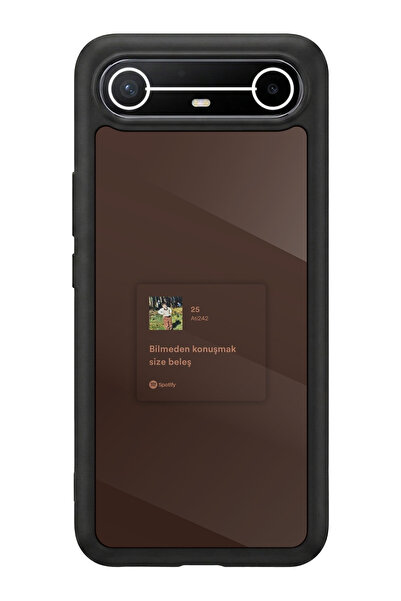 TECNO Spark Slim 5G Uyumlu Sarki Sozleri Tasarımlı Glossy Premium Kılıf