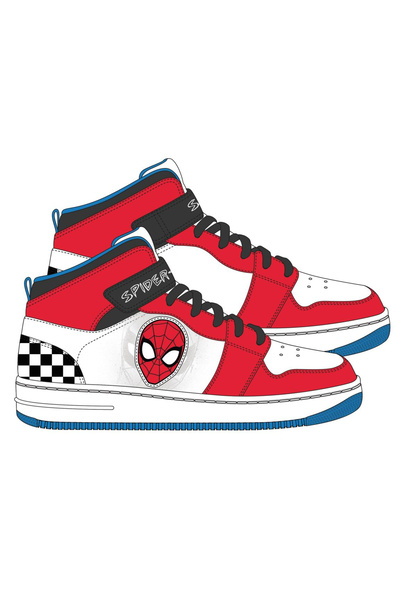 SPIDERMAN Pantofi sport cu talpă din PVC roșie, mărimea 32 EU