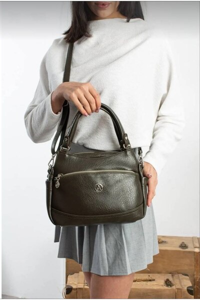 ÇANTAM GELSİN Γυναικεία μαλακή τσάντα Δερμάτινο πολλαπλών θέσεων και Τσάντα ώμου