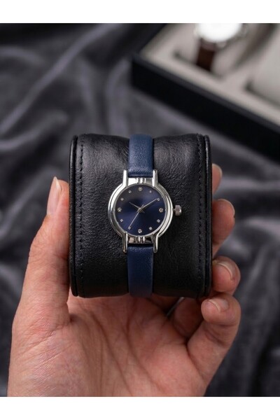 Leerybee Minimal İnce Bilekliler İçin Deri Kordon Kadın Kol Saati Özel Kutusu...