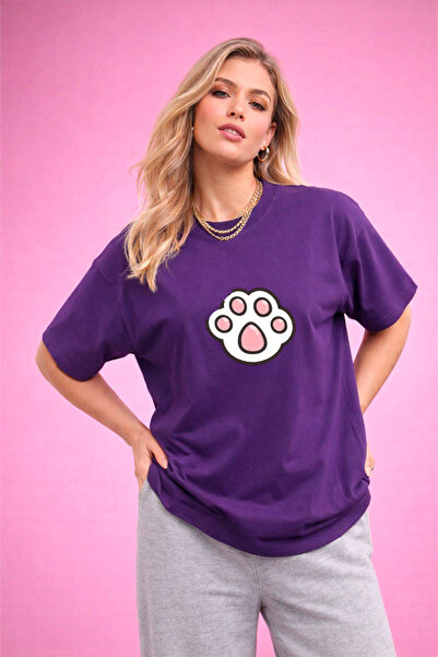 YUNAYT ΓΥΝΑΙΚΕΙΑ ΛΕΠΤΟΜΕΡΗ ΕΚΤΥΠΩΣΗ ΜΕΓΕΘΟΣ ΦΑΡΔΙ ΚΟΜΜΕΝΟ T-SHIRT ΠΟΔΗΛΑΤΟ