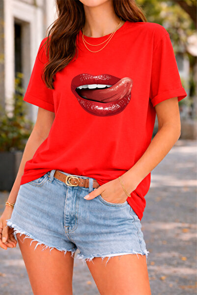 YUNAYT TRICOU CU DETALII IMPRIMATE DE DAMĂ