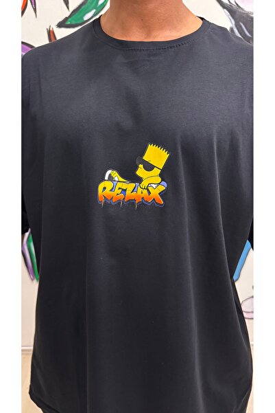 Bas Body FitnessWear Μπλουζάκι Simpson με στάμπα, κοντομάνικο, μεγάλου μεγέθο...