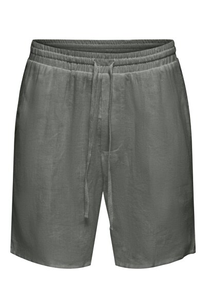 Only & Sons Jogging-Shorts ONSLAURENCE Normal geschnitten Leinen Shorts