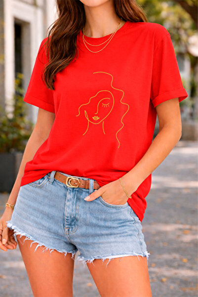 YUNAYT TRICOU CU DETALII IMPRIMATE DE DAMĂ