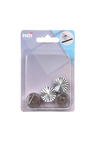 OEM Suport oglinda Rei, 2-5 mm, max 2 kg, crom lucios (set 4 buc)