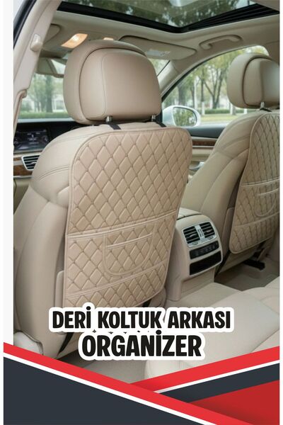 Zentra STORE NİSSAN X-TRAİL UYUMLU 2 ADET KREM DERİ KREM DİKİŞLİ ARAÇ İÇİ KOL...