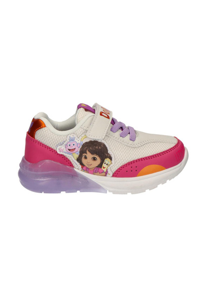 Dora the Explorer Φούξια αθλητικά παπούτσια καμβά με σόλα TPR και φώτα