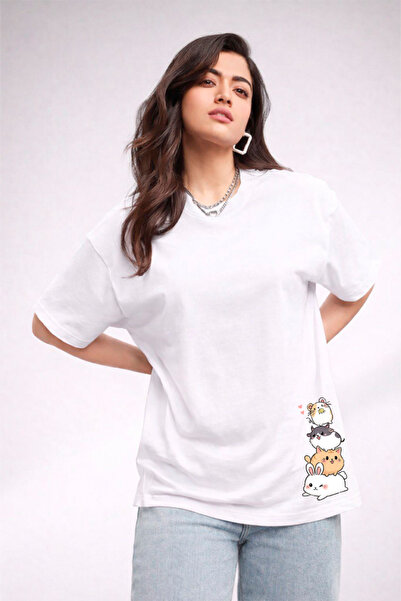 YUNAYT ΓΥΝΑΙΚΕΙΑ ΛΕΠΤΟΜΕΡΗ ΕΚΤΥΠΩΣΗ ΜΕΓΕΘΟΣ ΦΑΡΔΙ ΚΟΜΜΕΝΟ T-SHIRT ΠΟΔΗΛΑΤΟ