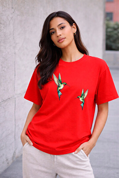 YUNAYT TRICOU CU DETALII IMPRIMATE DE DAMĂ