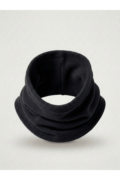 seventh Black Fleece Neck Collar Outdoor Winter Wear Soft-Textured
