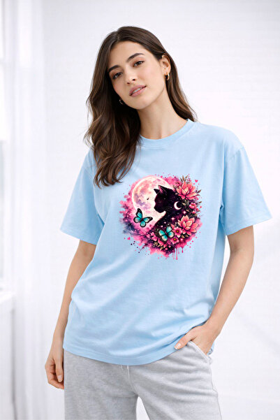 YUNAYT ΓΥΝΑΙΚΕΙΑ ΛΕΠΤΟΜΕΡΗ ΕΚΤΥΠΩΣΗ ΜΕΓΕΘΟΣ ΦΑΡΔΙ ΚΟΜΜΕΝΟ T-SHIRT ΠΟΔΗΛΑΤΟ