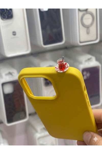 lotusbybuket İphone 13 çay bardağı figürlü silikon kılıf(farklı model ve renk...