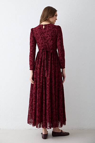 Melike Tatar Printed Tulle Dress 68-6238