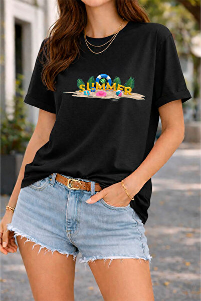 YUNAYT ΓΥΝΑΙΚΕΙΑ ΛΕΠΤΟΜΕΡΗ ΕΚΤΥΠΩΣΗ ΜΕΓΕΘΟΣ ΦΑΡΔΙ ΚΟΜΜΕΝΟ T-SHIRT ΠΟΔΗΛΑΤΟ