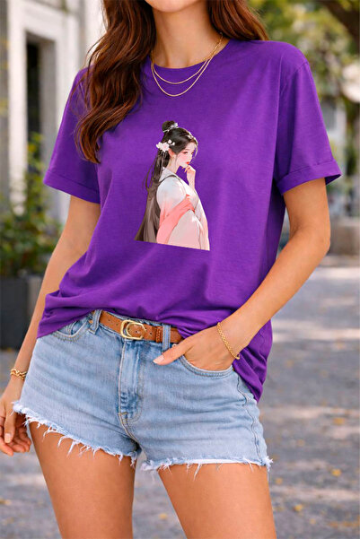 YUNAYT ΓΥΝΑΙΚΕΙΑ ΛΕΠΤΟΜΕΡΗ ΕΚΤΥΠΩΣΗ ΜΕΓΕΘΟΣ ΦΑΡΔΙ ΚΟΜΜΕΝΟ T-SHIRT ΠΟΔΗΛΑΤΟ