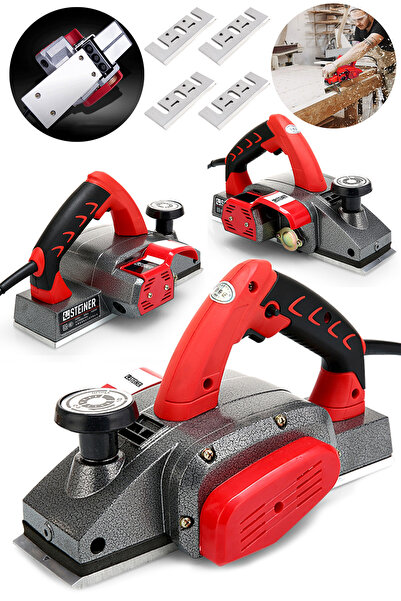 STEİNER Titan 4200 Watt Bakır Sargılı Metal Şanzuman Çift Bıçaklı Planya Rend...