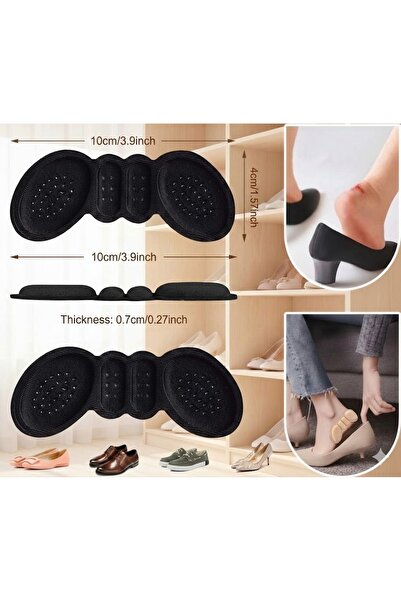 Raakmadezanmir 1 Çift Topuk Vurma Önleyici SİYAH Rengi Topuk Aparatı Topuklu ...