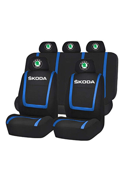 Autohelix MSA Set huse universale pentru scaune compatibile cu Skoda – Negru/...