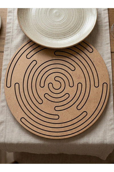 MADELOANDCO فن الخط المتدفق |   طقم سوبرا حديث مكون من 6 قطع 25 سم