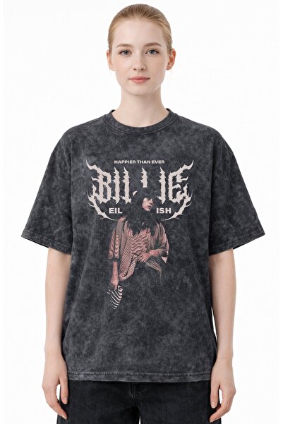 SEVBANO Dizajn Billie Eilish "Happier Than Ever" pevačica, unisex majica sa š...