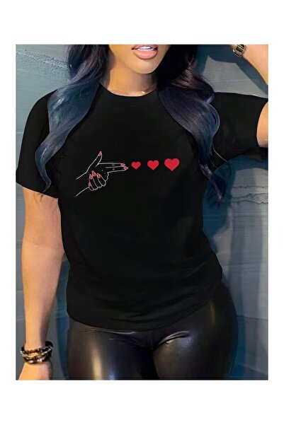 Printiva Zenrova Unisex Oversize LOVE GUN Βαμβακερό T-SHIRT με στάμπα και κον...