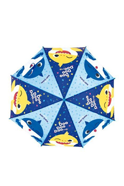 Baby Shark Umbrelă automată albastră de 48 cm, pentru 3 ani