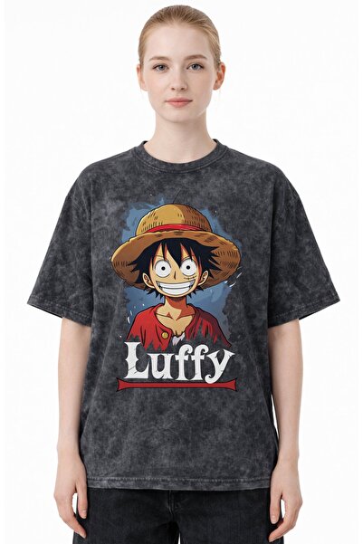 SEVBANO Design Monkey D. Luffy One Piece Anime Printed Unisex Oversized Vinta...