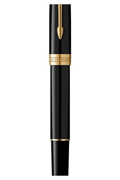 Parker قلم حبر جاف سونيت | طلاء أسود بحواف ذهبية | حبر متعدد الألوان برأس رفي...