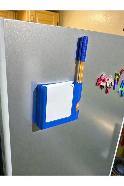 MT STUDİO Manyetik Notluk Kalemlik Magnet Buzdolabı Not Kağıdı Organizer Günd...