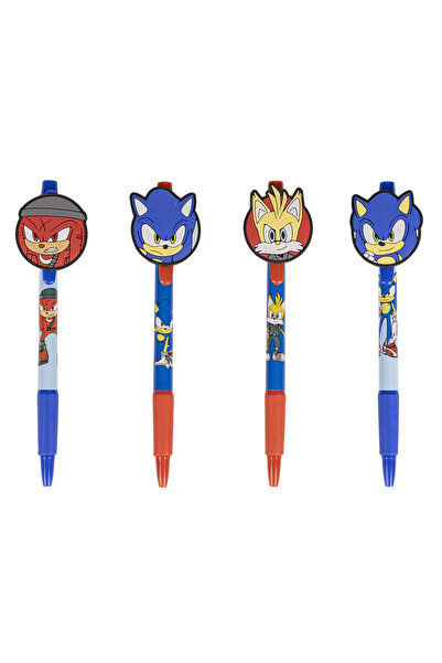 Sonic Set of 4 Prime pens for 3 years Blue