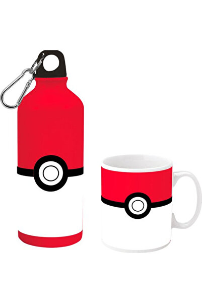 Pokemon Pokémon Ceramic and Glass Aluminum Mug Set 500ml Red