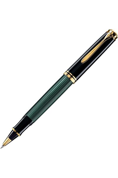 Pelikan قلم بليكان سوفيران رولربول R600 أسود واخضر مساكة مذهبة-6916