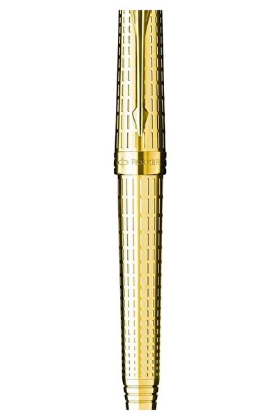 Parker قلم حبر جاف فاخر من بريمير بحواف ذهبية - 4600